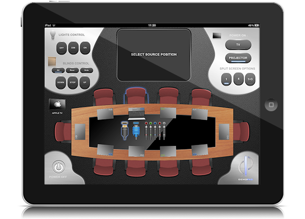 demopad iphone ipad mini ipad universal remote control app
