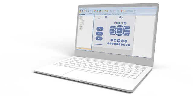 Laptop showcasing DemoPad Designer